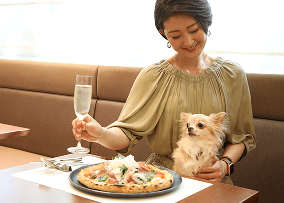 愛犬と食事を楽しめるレストランWande Shiba